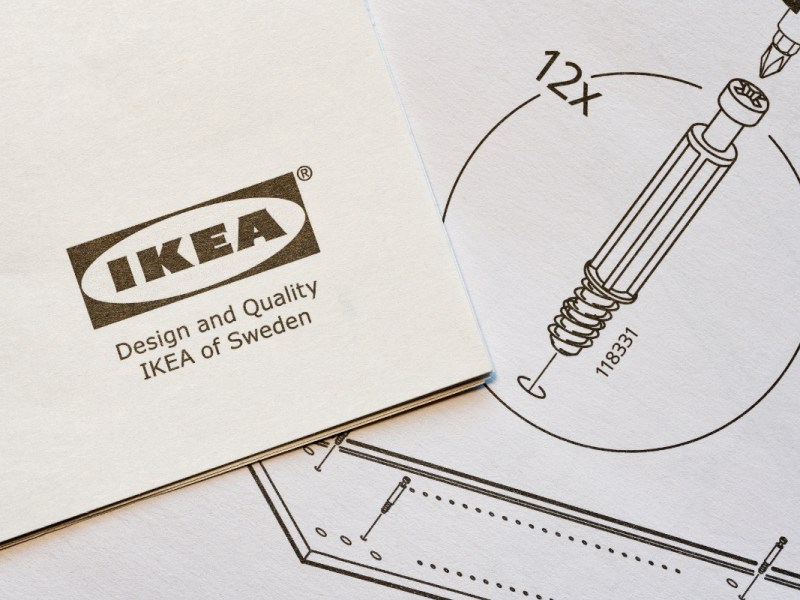 Ein Bild einer IKEA-Aufbau-Anleitung.