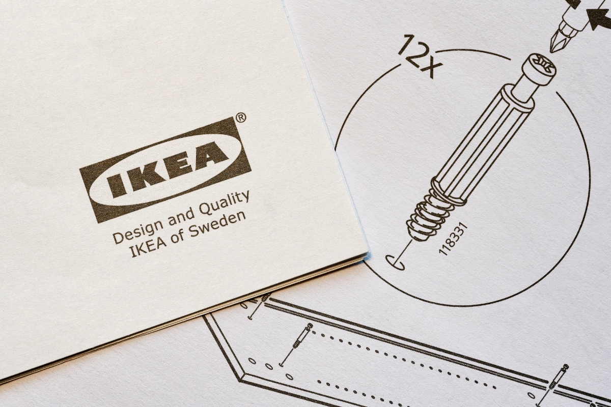 Ein Bild einer IKEA-Aufbau-Anleitung.