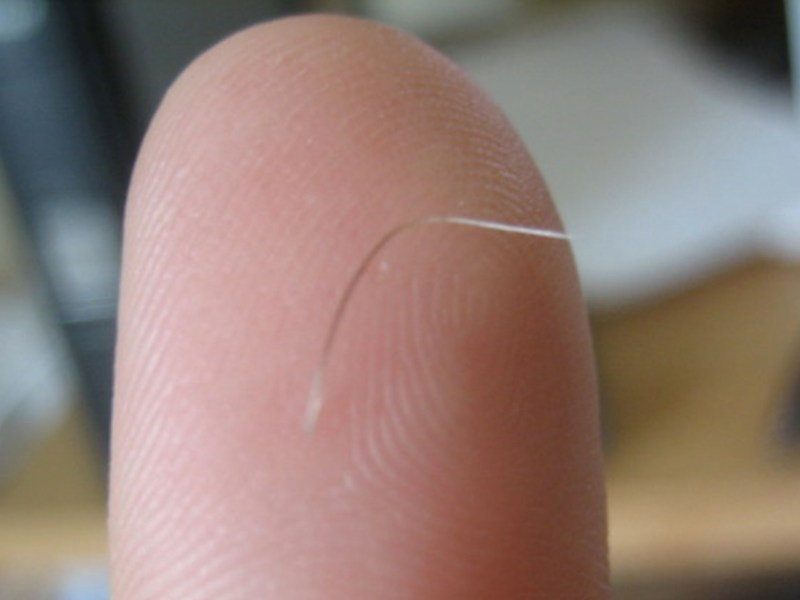 Langes, borstiges Haar