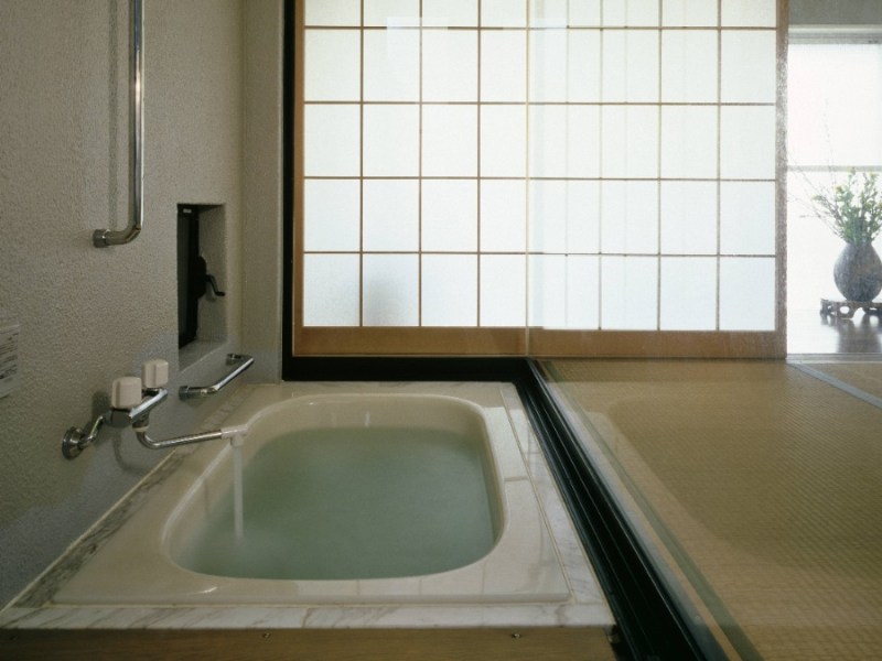 ein japansches Badezimmer