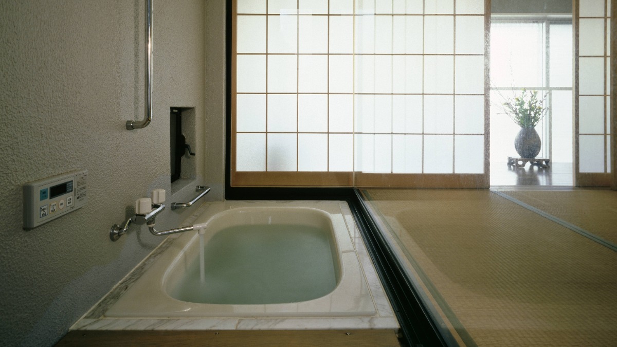 ein japansches Badezimmer