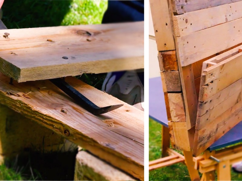 Gartenbar selber bauen mit Europaletten | DIY Gartenmöbel