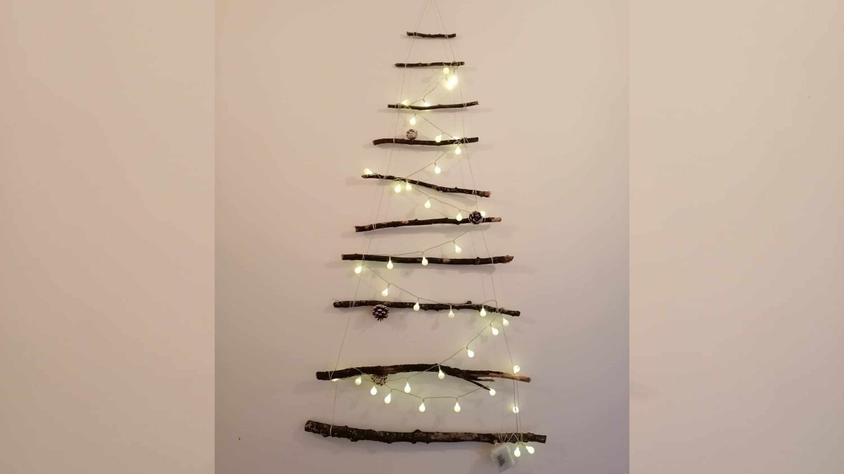 Kreative Alternative zum Weihnachtsbaum basteln.