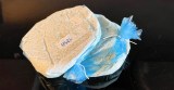 Pizzateig ist zum Einfrieren in Tüten gepackt.