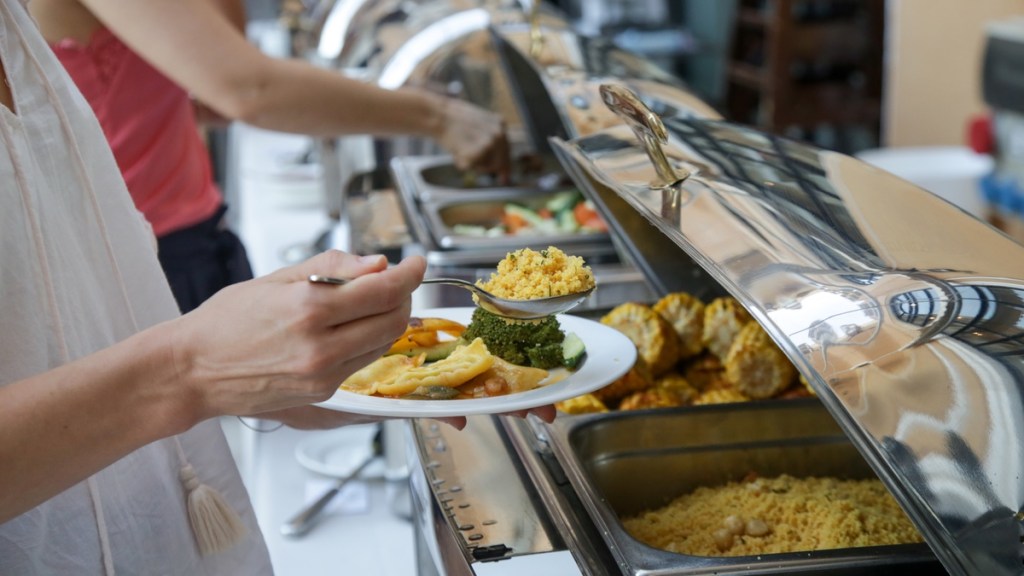 Buffet in einem Restaurant.