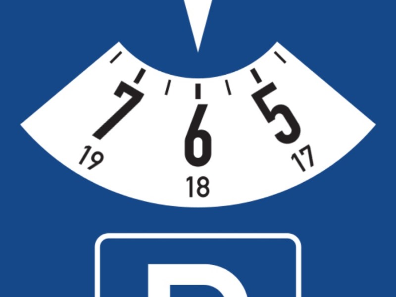 Ungültige Parkscheibe.
