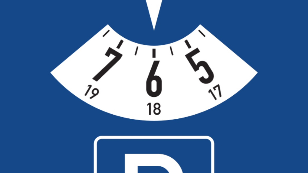 Ungültige Parkscheibe.