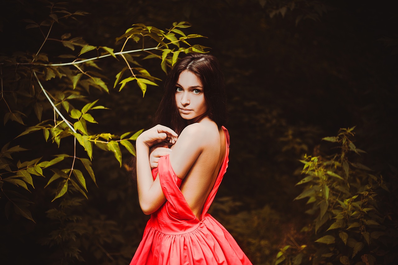 Mädchen im Kleid