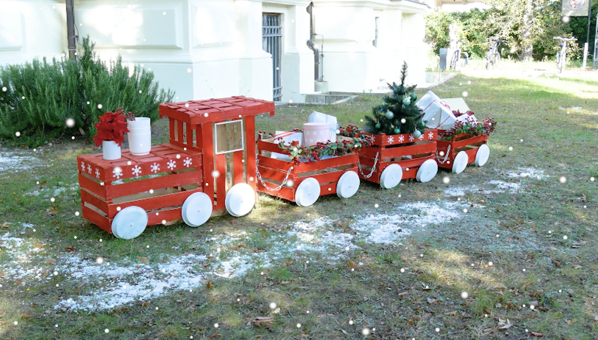 Fertiger Weihnachtszug