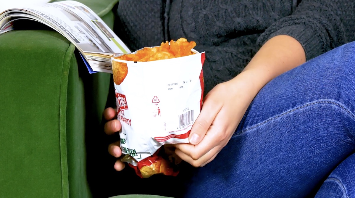 Praktische Chipstüte