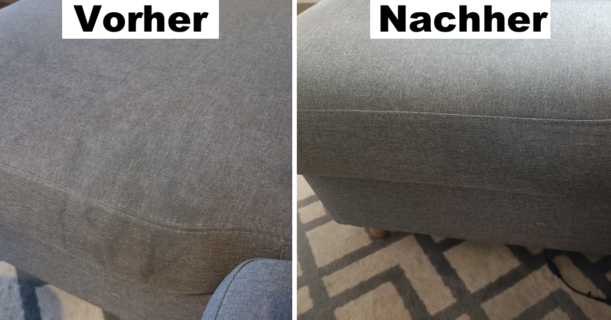 Sofa mit Geschirrspültab reinigen