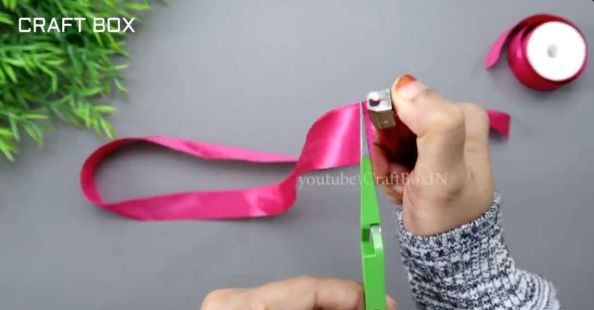 GeschenkbandRose selber machen Anleitung Genialetricks