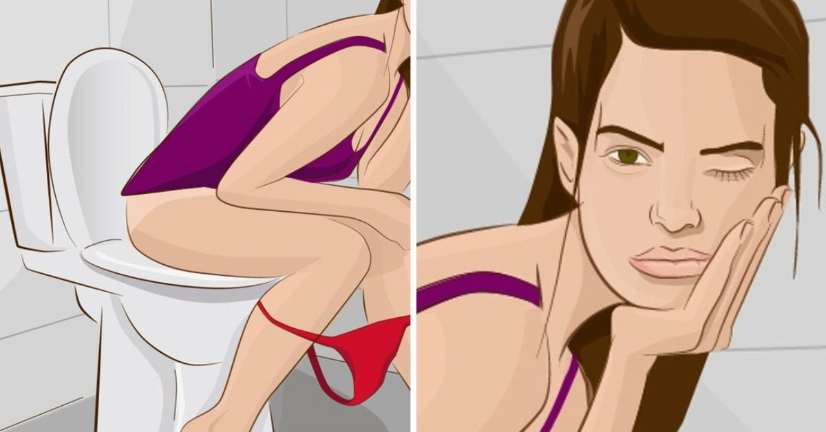 Eine Grafik zeigt eine Frau, die auf der Toilette sitzt und dabei ein Auge geschlossen hÃ¤lt. So kannst du deinen KÃ¶rper Ã¼berlisten, nach einem nÃ¤chtlichen Toilettengang schnell wieder einzuschlafen.
