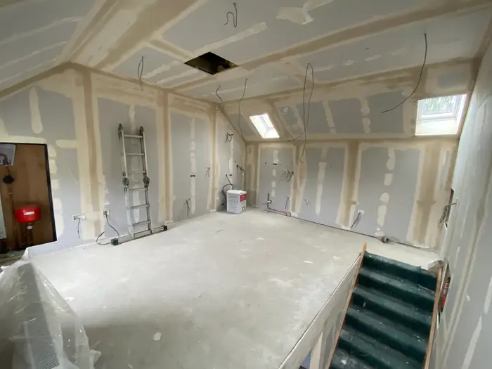 Renovierung der oberen Etage