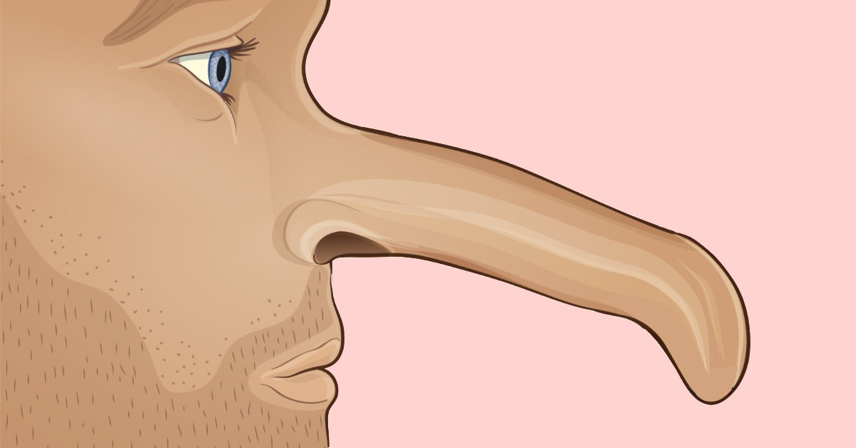 Mann mit äußerst langer Nase: Ein klassisches Merkmal, an dem viele die Penisgröße erkennen wollen.