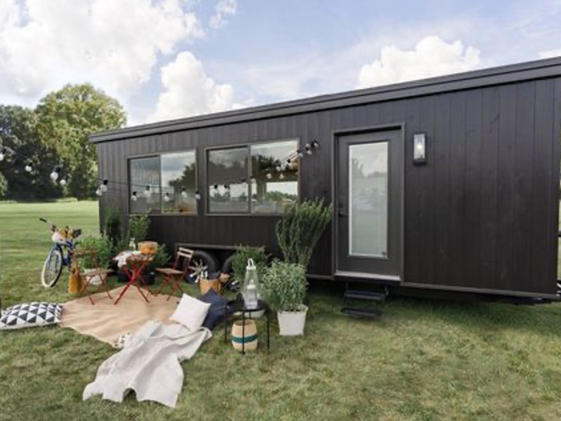 IKEA-Mini-Haus auf Rädern.