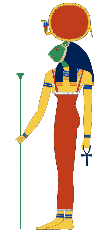Die ägyptische Göttin Sachmet.