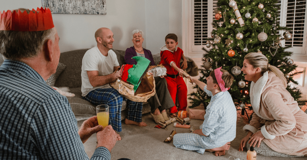 Weihnachtsfest mit großer Familie