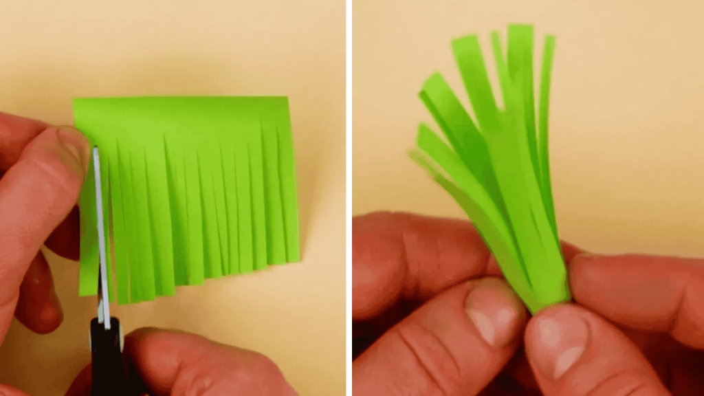 Ostereier bemalen, mit Notizzetteln bekleben