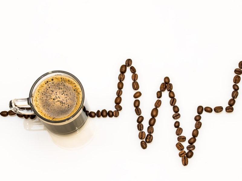 Kaffeebohnen zeigen Blutdruck