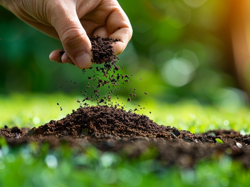 So kannst du Kaffeesatz gegen Moos im Rasen verwenden