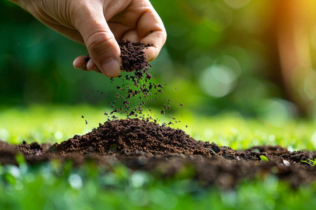 So kannst du Kaffeesatz gegen Moos im Rasen verwenden