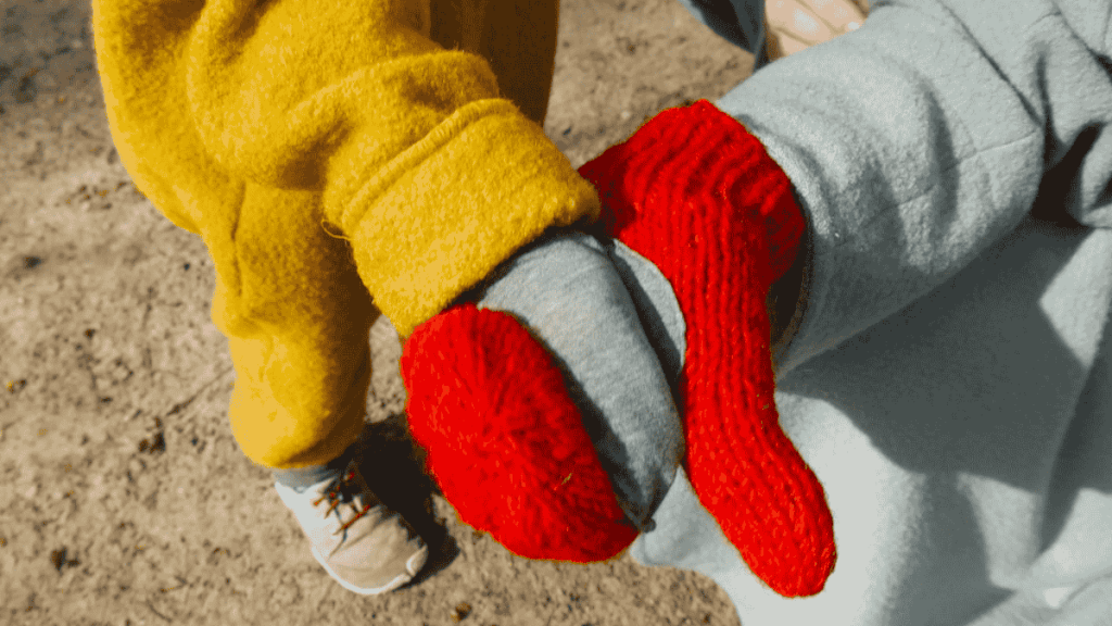 Geschenke zum Muttertag, fertiger Handschuh