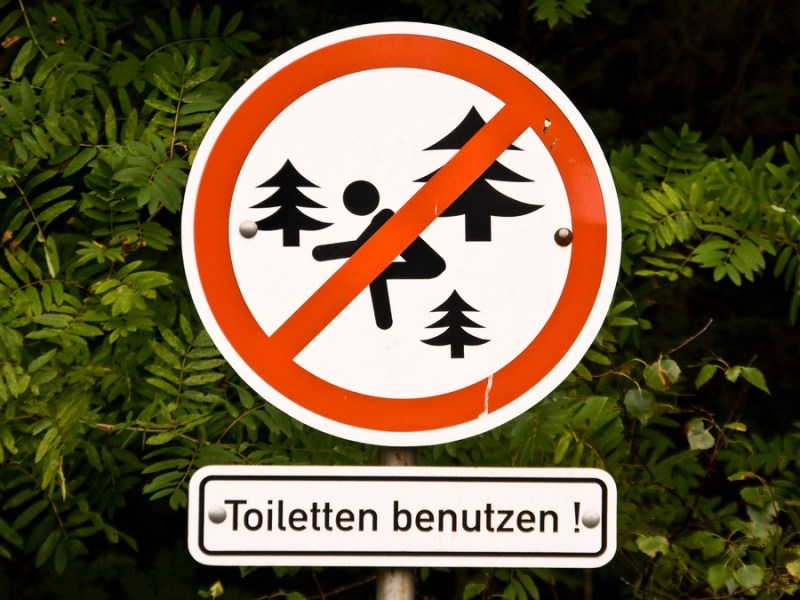 Darf man sein großes Geschäft im Wald verrichten?