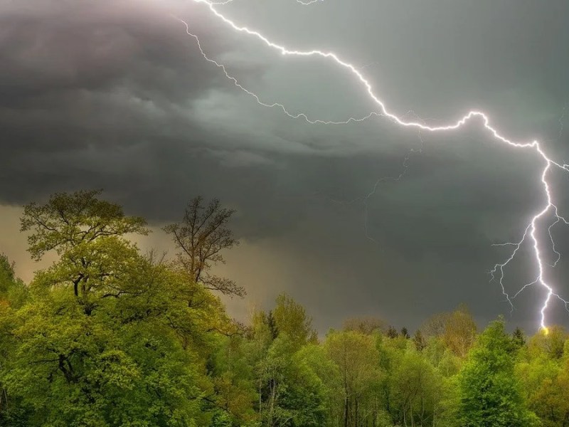 Gewitter im Sommer.