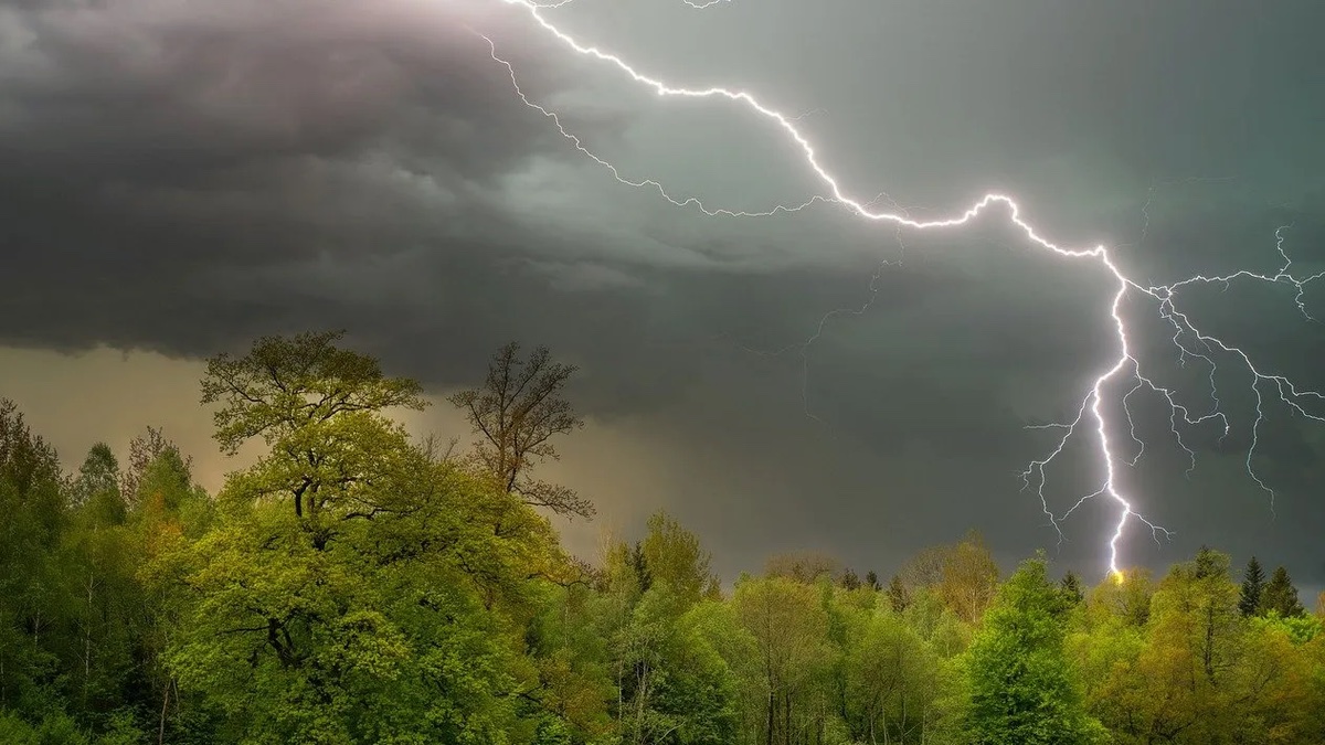 Gewitter im Sommer.