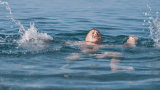 baden im Fluss
