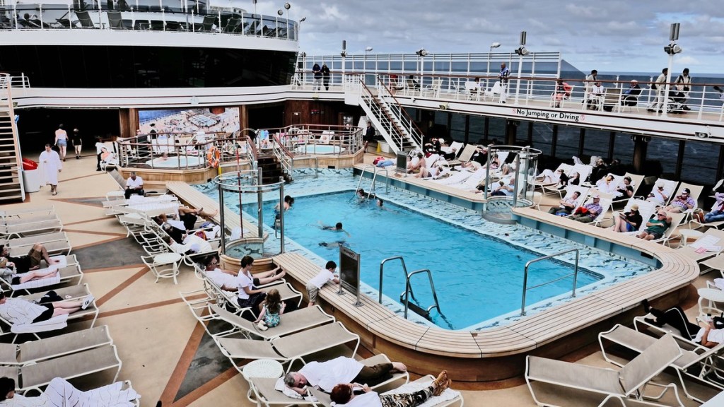 Pool auf einem Kreuzfahrtschiff.
