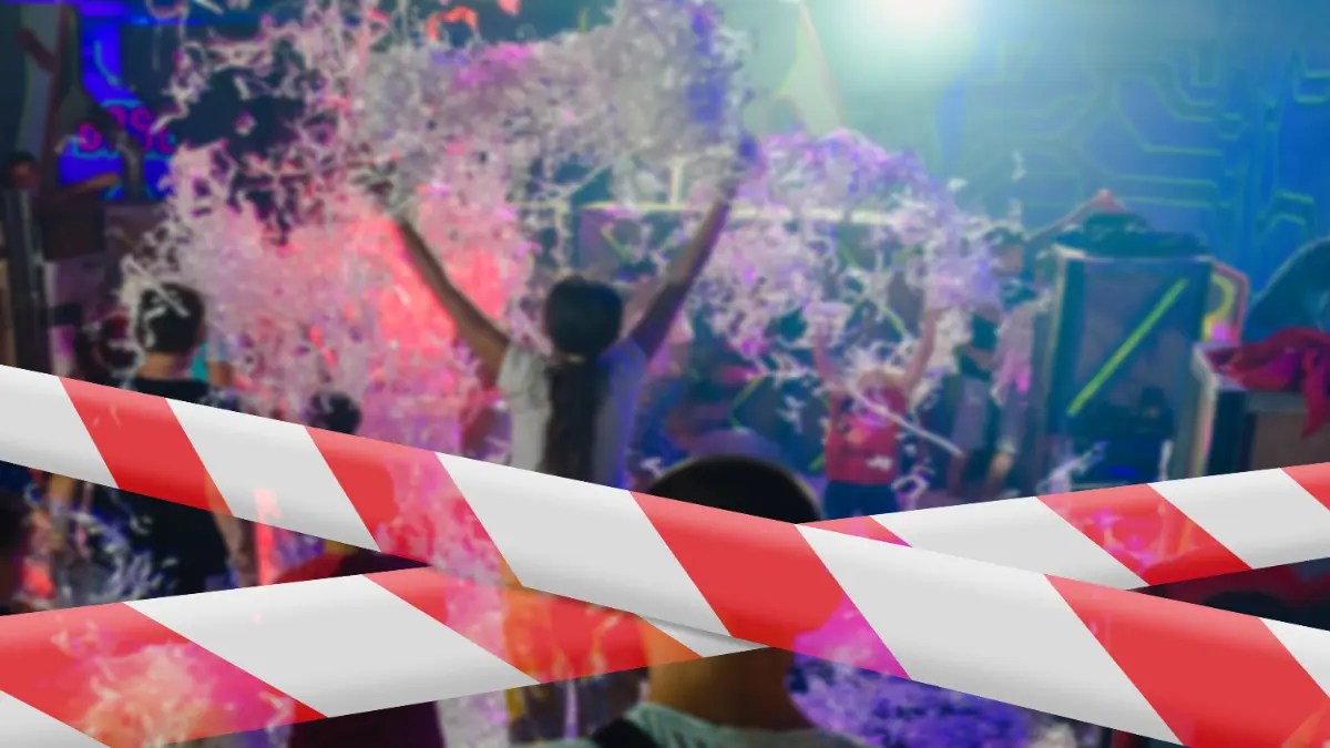 Eine Party in einer Verbotszone.