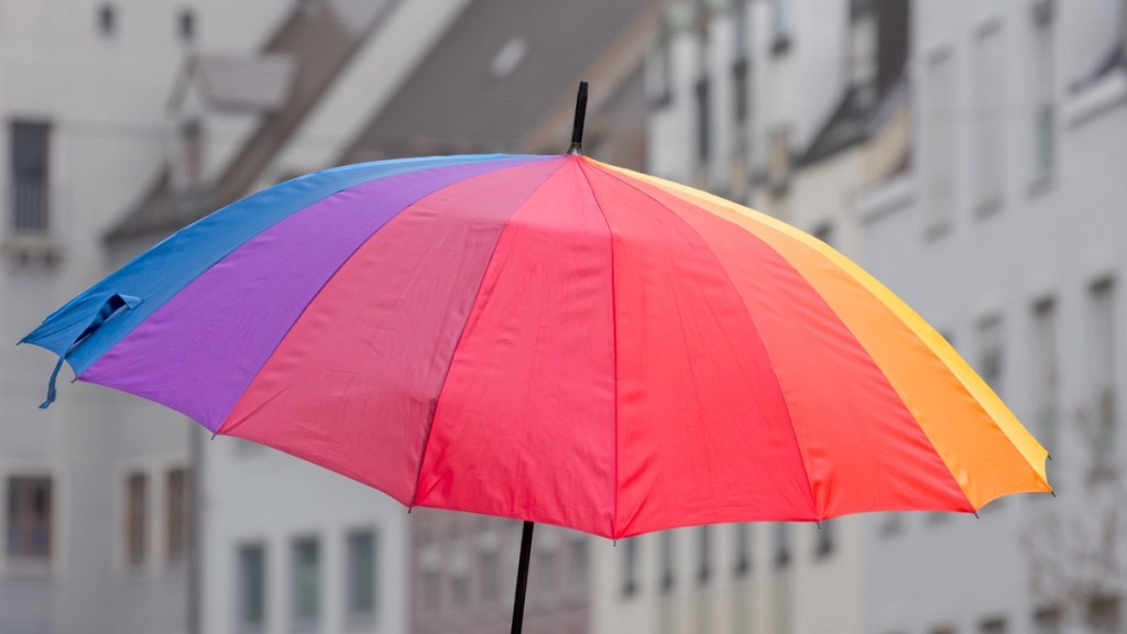 Offener Regenschirm