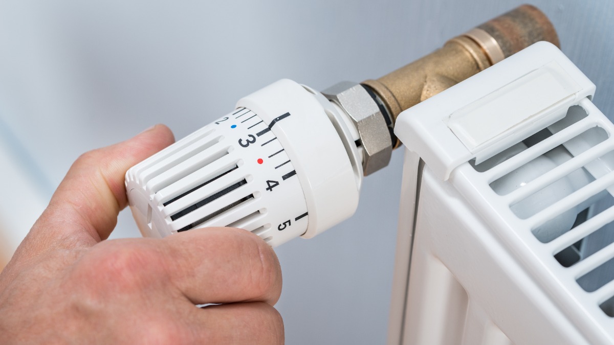 ein Heizungsthermostat