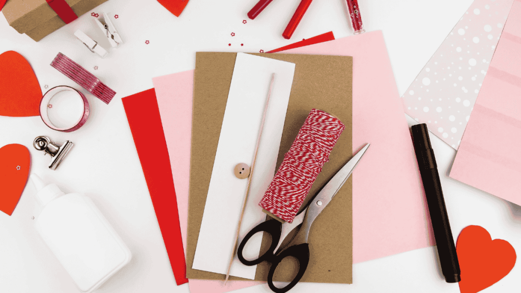 Karte zum Muttertag, Heißluftballonkarte, DIY, Materialübersicht