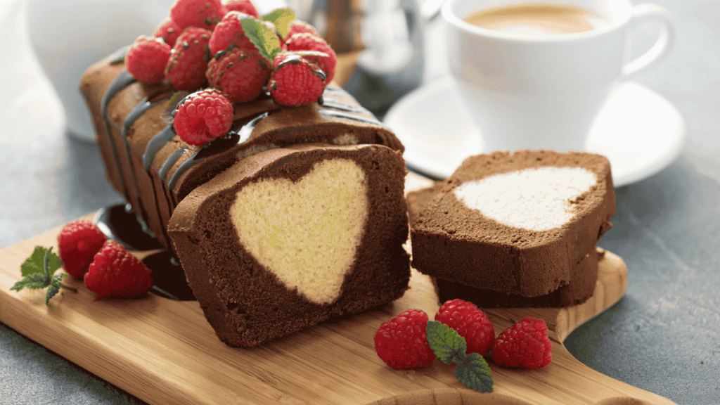 Muttertagsgeschenk last minute, Herzkuchen mit Schokolade