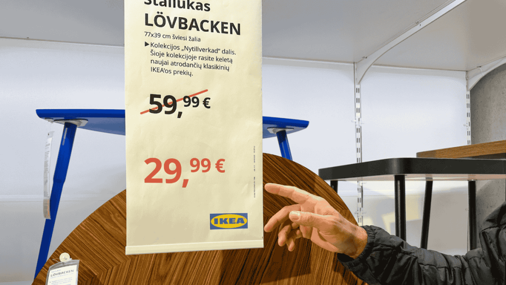 Ausverkauf Ikea, reduziertes Produkt