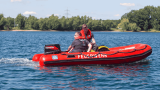 Badeunfall, Rettungsboot der Feuerwehr