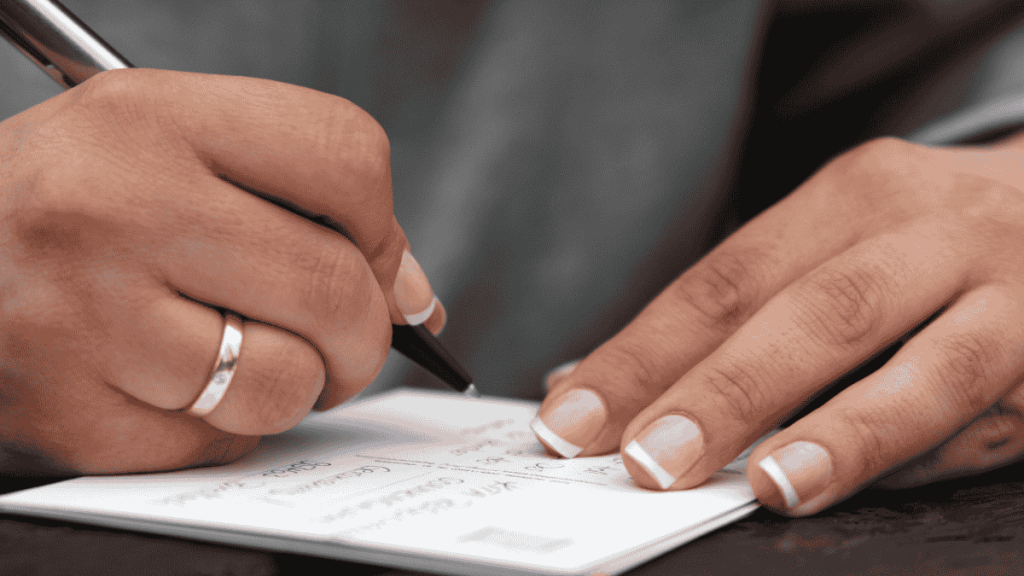 Hochzeit glückwünsche, karte per Hand schreiben