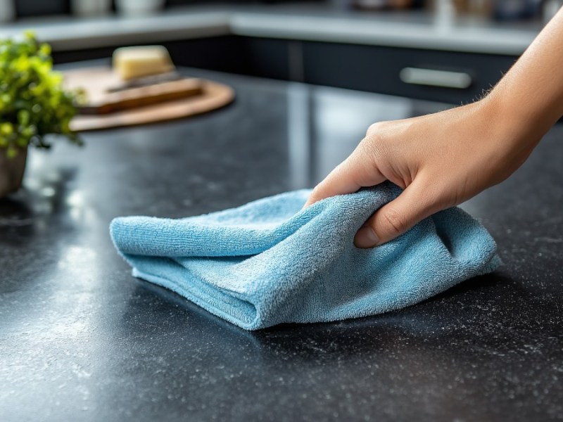 Reinigung: Diese Putzmittel können deine Arbeitsplatte zerstören