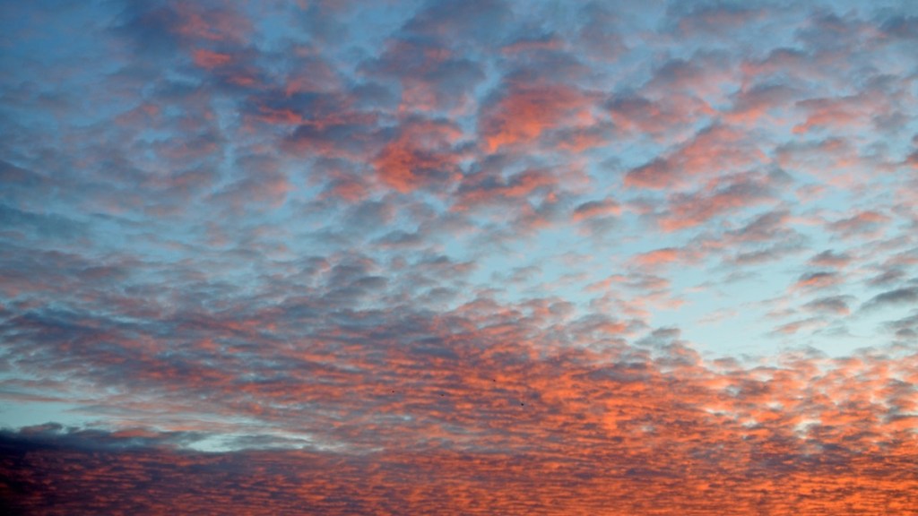 Morgenrot, schlecht Wetter droht.